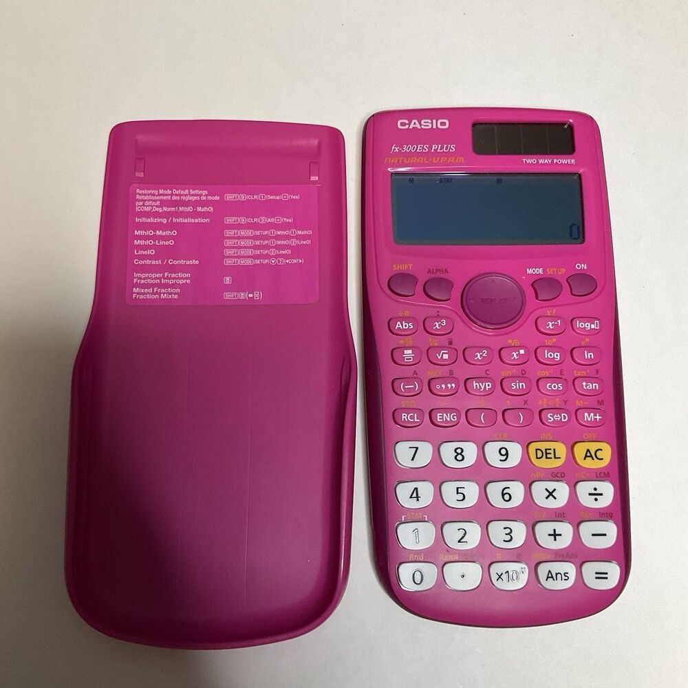 Casio fx-300ES PLUS Scientific Calculator - Pink